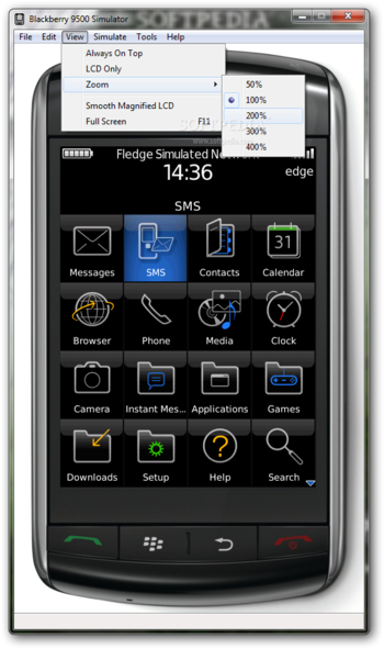 BlackBerry 9500 Simulator screenshot 4