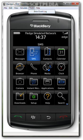 BlackBerry 9500 Simulator screenshot 6