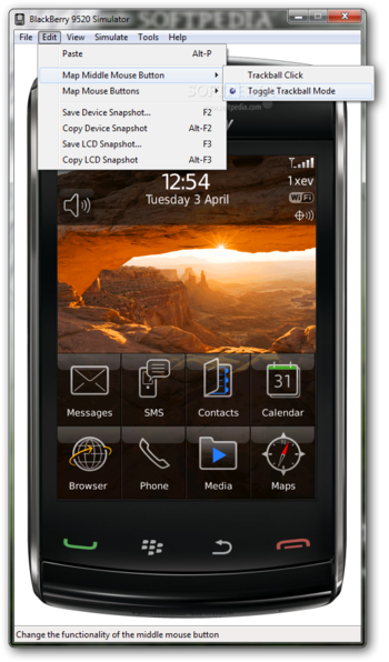 BlackBerry 9520 Simulator screenshot 3