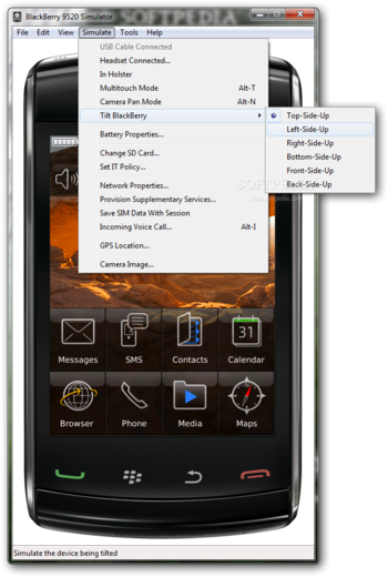 BlackBerry 9520 Simulator screenshot 5