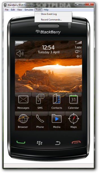 BlackBerry 9520 Simulator screenshot 6