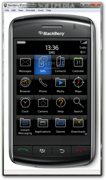 BlackBerry 9530 Simulator screenshot 2