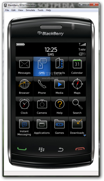 BlackBerry 9550 Simulator screenshot 3