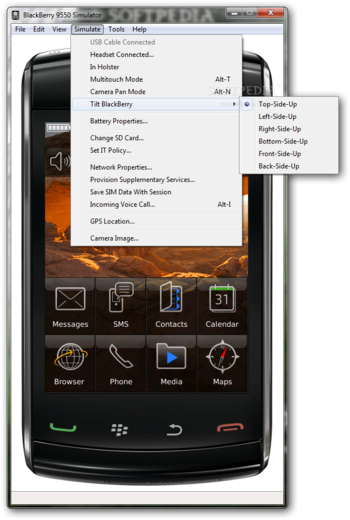 BlackBerry 9550 Simulator screenshot 6