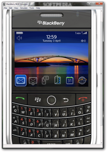 BlackBerry 9630 Simulator screenshot