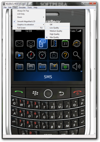 BlackBerry 9630 Simulator screenshot 4