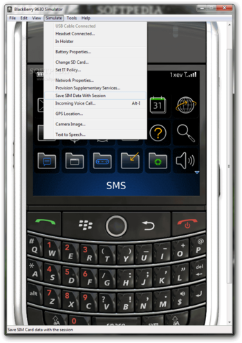 BlackBerry 9630 Simulator screenshot 5
