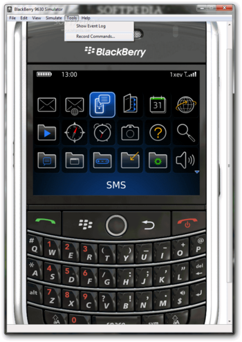 BlackBerry 9630 Simulator screenshot 6