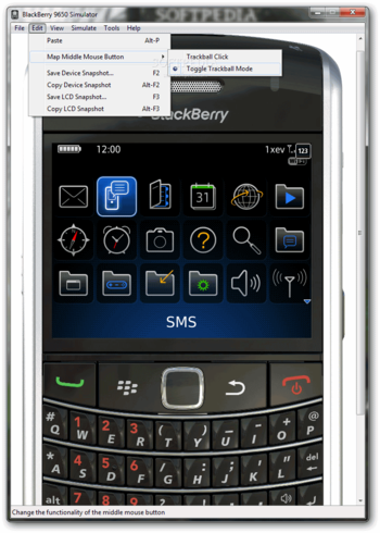 BlackBerry 9650 Simulator screenshot 3
