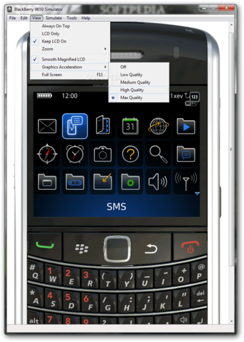 BlackBerry 9650 Simulator screenshot 4