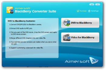 BlackBerry Converter Suite screenshot