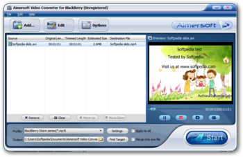 BlackBerry Converter Suite screenshot 3