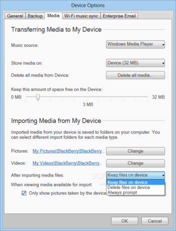BlackBerry Desktop Software screenshot 13