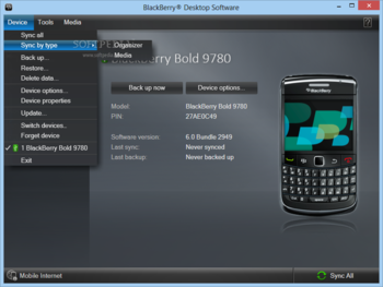 BlackBerry Desktop Software screenshot 17