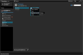 BlackBerry Link screenshot 7