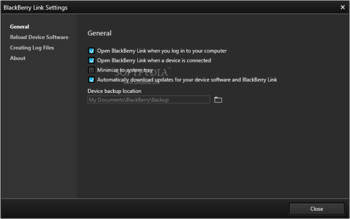 BlackBerry Link screenshot 9