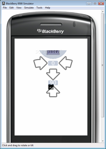 BlackBerry Smartphone Simulator screenshot