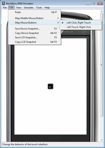 BlackBerry Smartphone Simulator screenshot 2