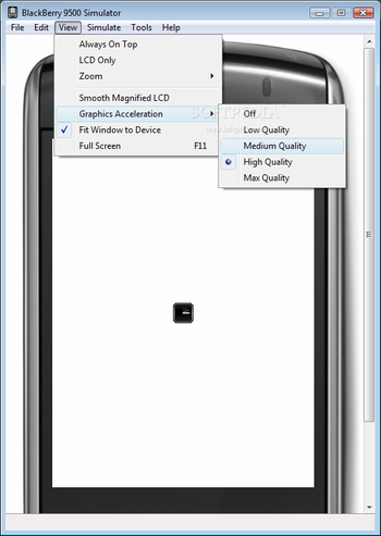 BlackBerry Smartphone Simulator screenshot 3