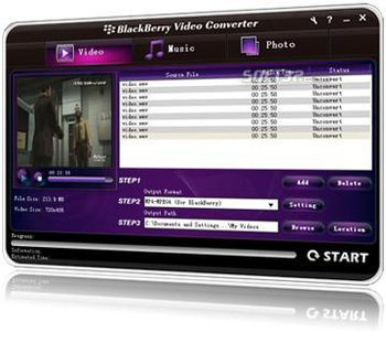 Blackberry Video Converter screenshot 2