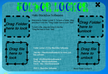 BlackBox Folder Locker screenshot