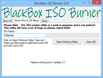 BlackBox ISO Burner screenshot 2