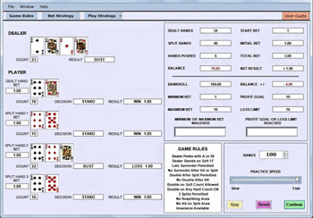 Blackjack System Trainer screenshot