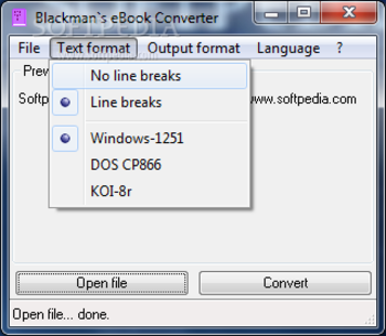 Blackman's eBook Converter screenshot 2