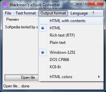Blackman's eBook Converter screenshot 3