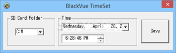 BlackVue TimeSet screenshot
