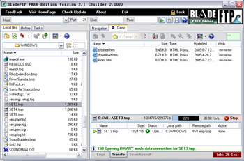 BladeFTP screenshot