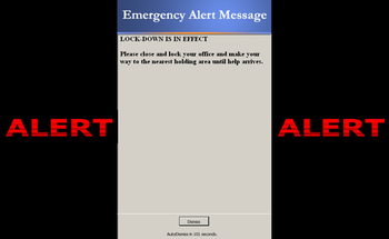 Blaser Emergency Alert Messaging System screenshot