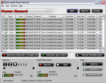 Blaze Audio Power Record screenshot