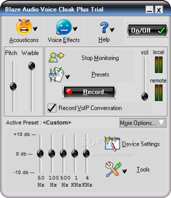 Blaze Audio Voice Cloak Plus screenshot