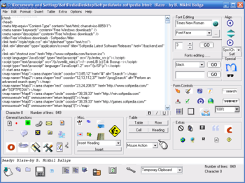 Blaze Editor screenshot