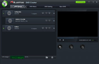 BlazeVideo DVD Creator screenshot