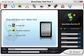 BlazeVideo iPad Flick screenshot
