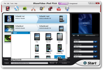 BlazeVideo iPad Flick Platinum screenshot 2