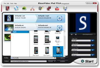 BlazeVideo iPod Flick screenshot 2