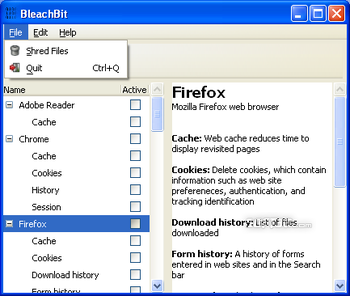 BleachBit screenshot 3