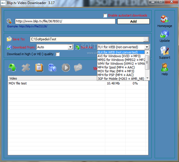 BlipTV Video Downloader screenshot