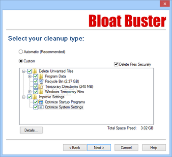 Bloat Buster screenshot 2