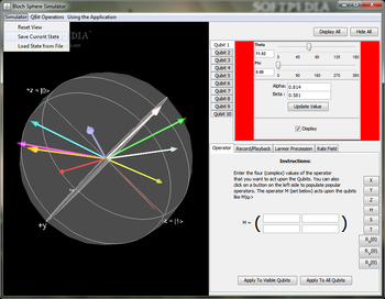 Bloch Sphere Simulator screenshot 2