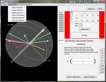 Bloch Sphere Simulator screenshot 3