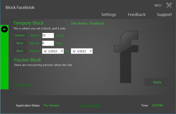 Block Facebook screenshot 2