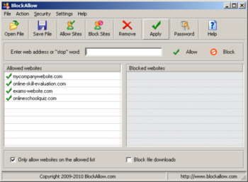 BlockAllow screenshot 2