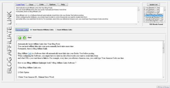 Blog Affiliate Link screenshot