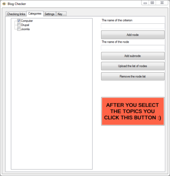 Blog Checker screenshot
