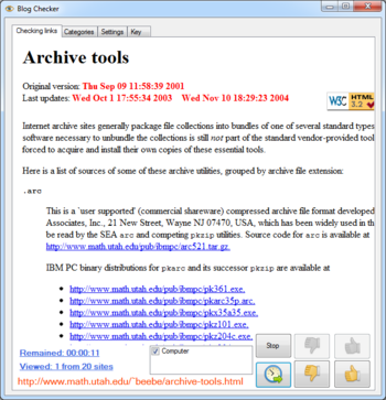 Blog Checker screenshot 3