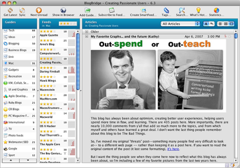 BlogBridge for Linux screenshot